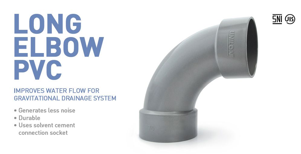 Unilon long elbow pvc